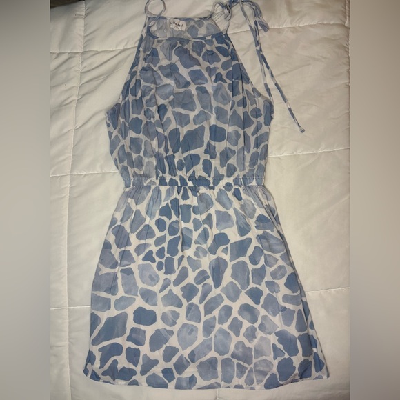 Bella Dahl Blue Print Halter Dress | Size XS - Picture 5 of 6